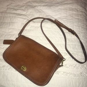 Vintage Leather Coach Brown Cross-body and Clutch